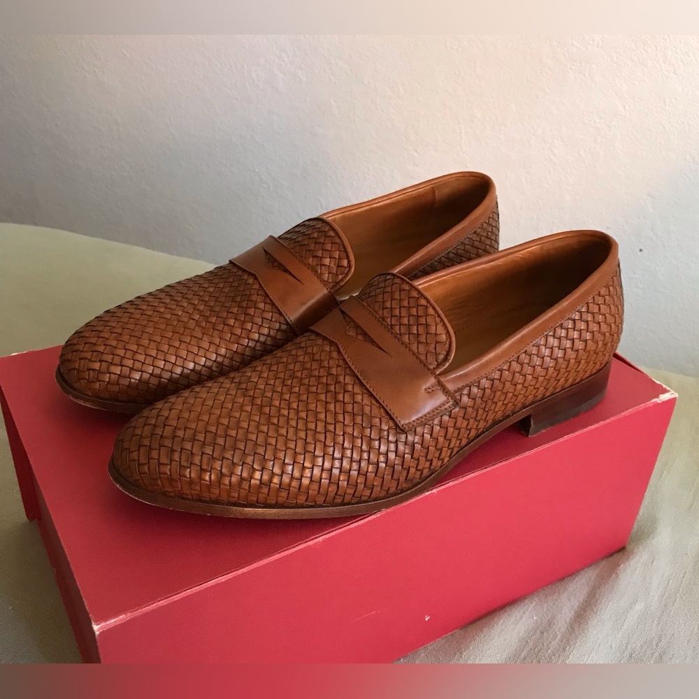 Scarosso Andrea Cognac Woven Loafers